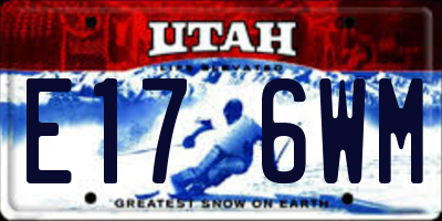 UT license plate E176WM