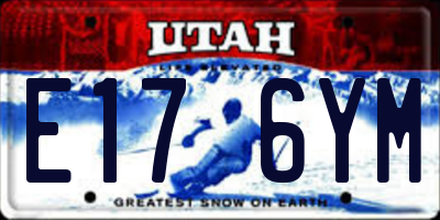 UT license plate E176YM