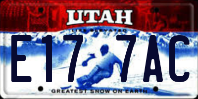 UT license plate E177AC