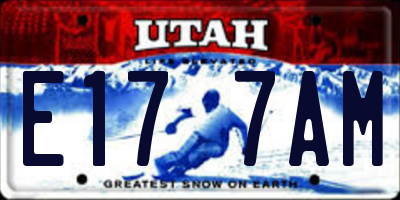 UT license plate E177AM
