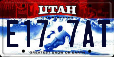 UT license plate E177AT