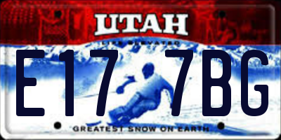 UT license plate E177BG
