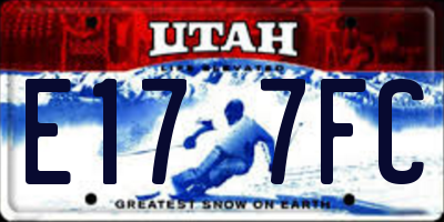 UT license plate E177FC