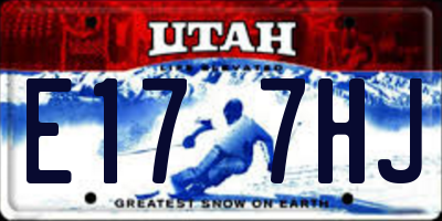 UT license plate E177HJ