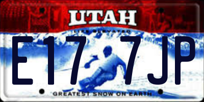 UT license plate E177JP