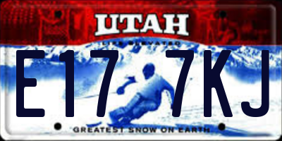 UT license plate E177KJ
