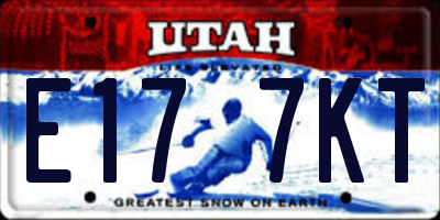UT license plate E177KT