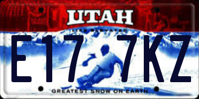 UT license plate E177KZ