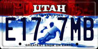 UT license plate E177MB