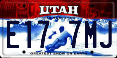 UT license plate E177MJ