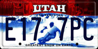 UT license plate E177PC