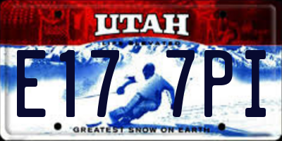UT license plate E177PI