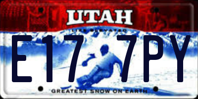 UT license plate E177PY