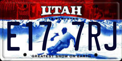 UT license plate E177RJ