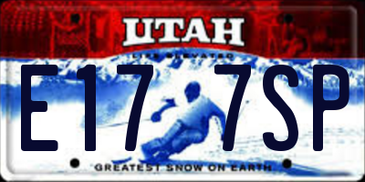 UT license plate E177SP