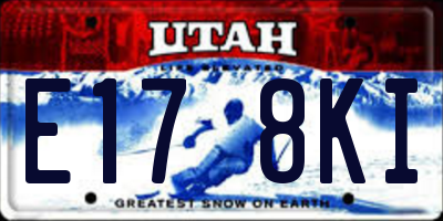 UT license plate E178KI