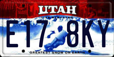 UT license plate E178KY