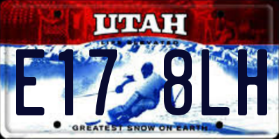 UT license plate E178LH