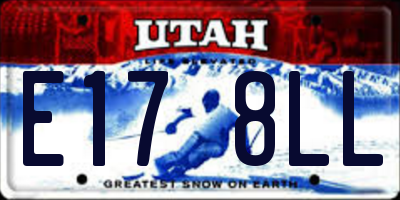 UT license plate E178LL