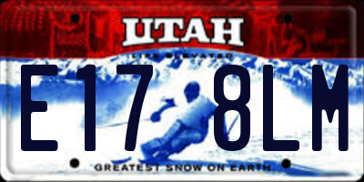 UT license plate E178LM