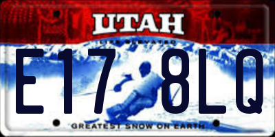 UT license plate E178LQ