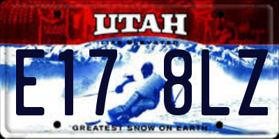 UT license plate E178LZ