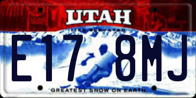 UT license plate E178MJ