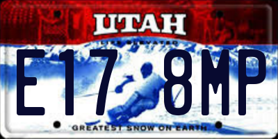 UT license plate E178MP