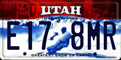 UT license plate E178MR