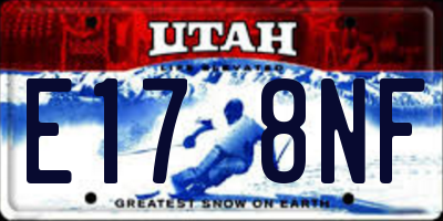 UT license plate E178NF
