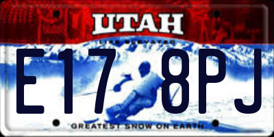 UT license plate E178PJ
