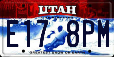 UT license plate E178PM