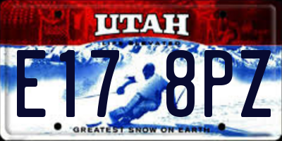 UT license plate E178PZ