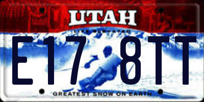 UT license plate E178TT