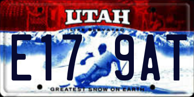 UT license plate E179AT