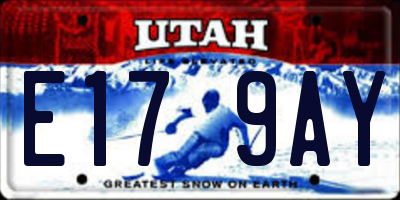 UT license plate E179AY