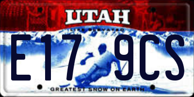 UT license plate E179CS