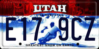 UT license plate E179CZ