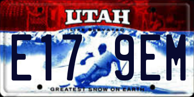 UT license plate E179EM
