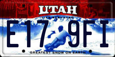 UT license plate E179FI