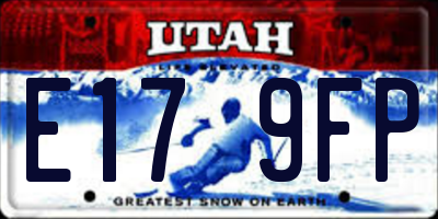 UT license plate E179FP