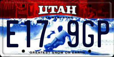 UT license plate E179GP