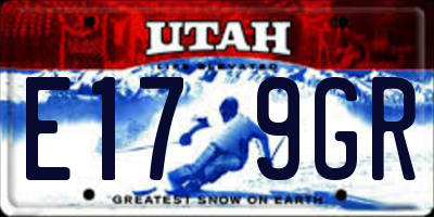 UT license plate E179GR