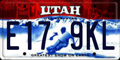 UT license plate E179KL