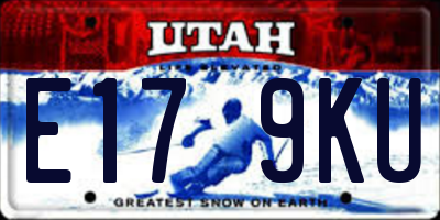UT license plate E179KU