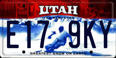 UT license plate E179KY