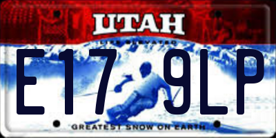 UT license plate E179LP