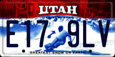 UT license plate E179LV