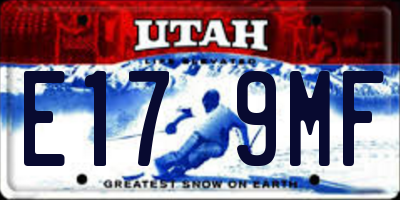 UT license plate E179MF