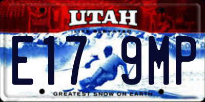 UT license plate E179MP